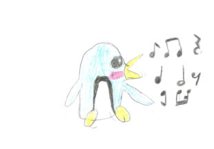 音符ペンギン