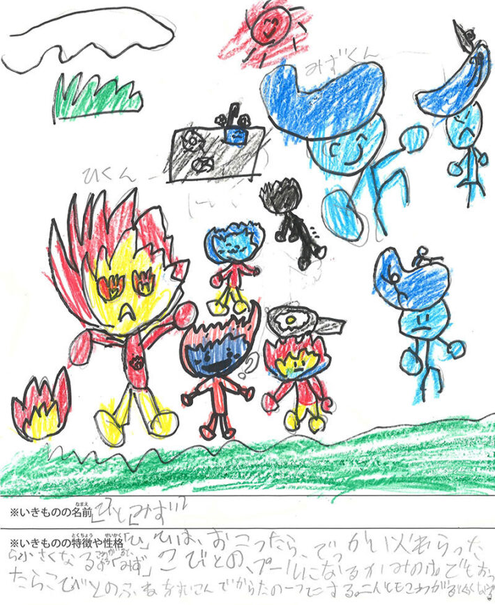 「ひ」と「みず」