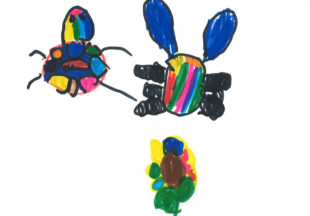 にじいろくわがた、にじいろてんとうむし、にじいろのひまわり