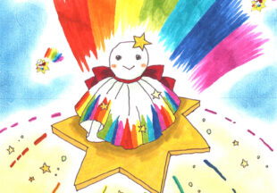 レインボーてるてるぼっしー☆