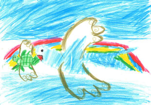 羽のあるイルカ