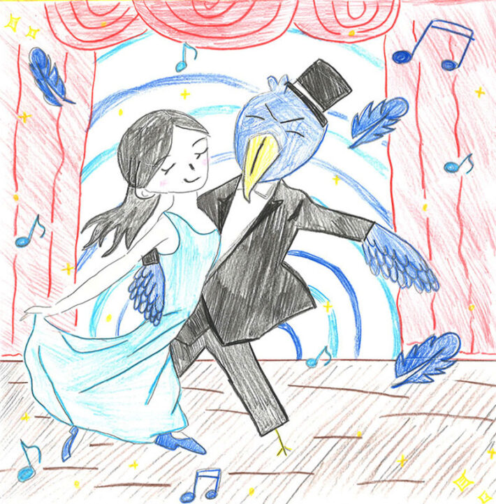 踊るハシビロコウ紳士